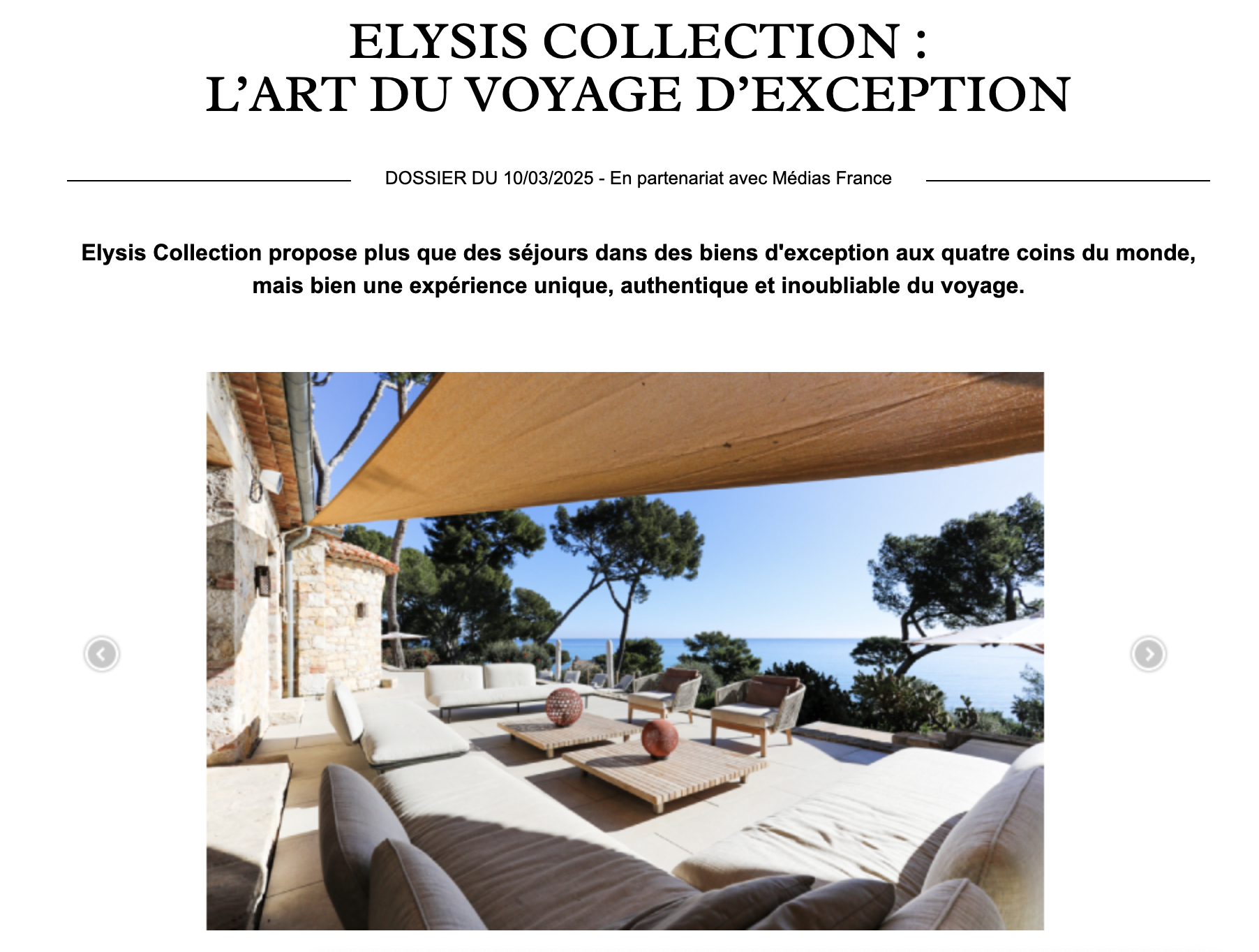 Elysis Collection: The Art of Exceptional Travel